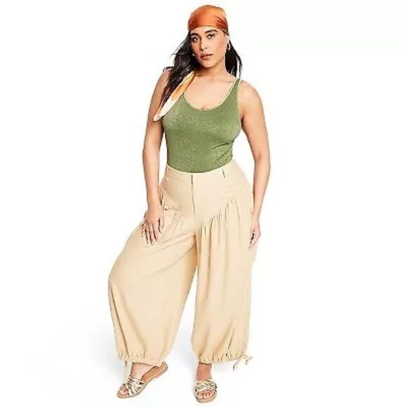 NWT Fe Noel X Target Metallic Green One Piece Bathing Suit, Size XXL - Picture 5 of 13